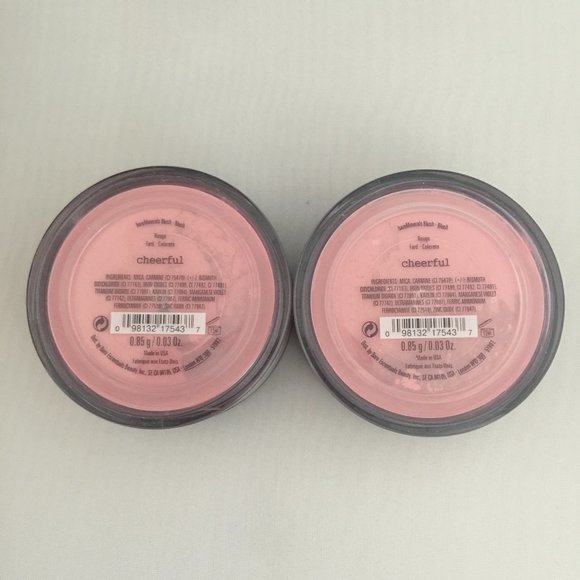#NWT Original bareMinerals Cheerful Loose Powder Blush 0.85g/0.03oz - Lot of 2 - Picture 1 of 2
